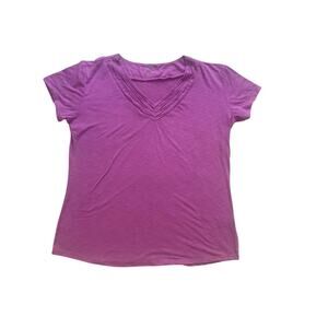 Kuhl Women's Vneck XL Purple Magenta Short Sleeve‎ Tshirt
